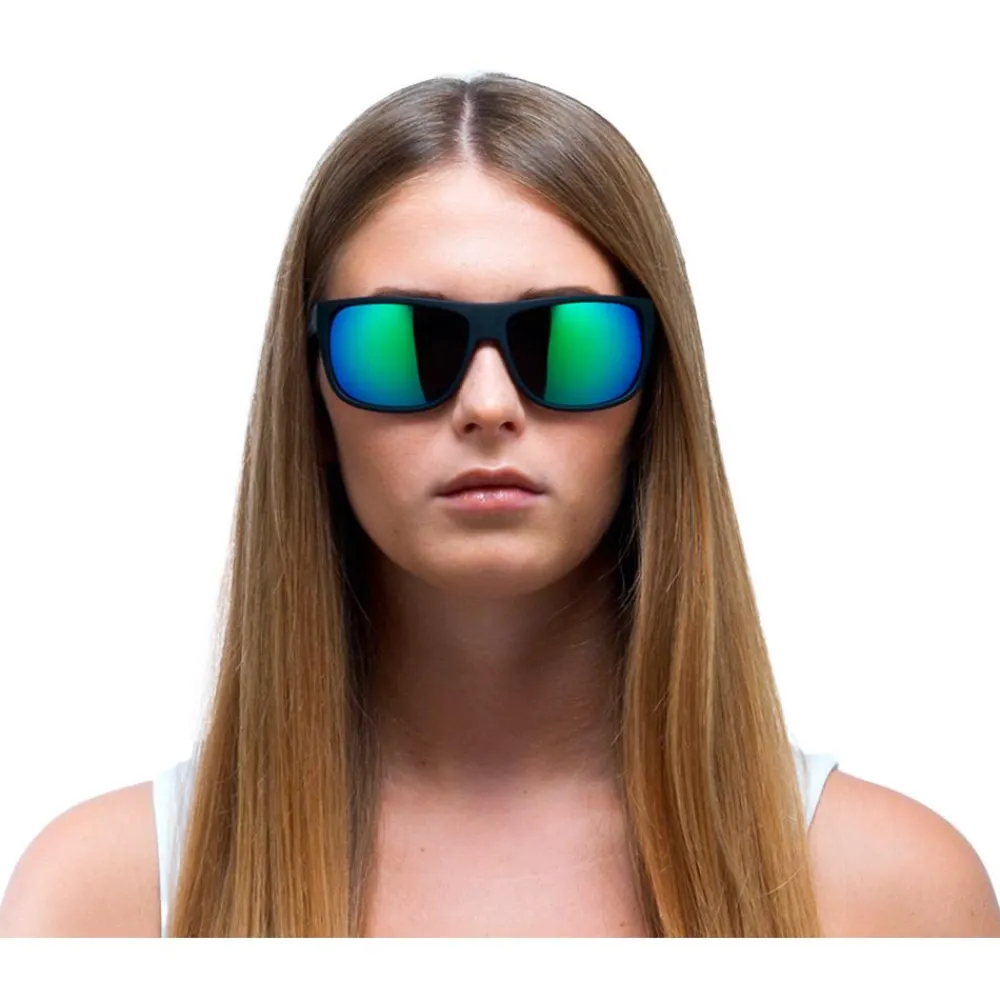 Lunettes Polarisées|Lunettes Femme<Red Bull Spect Lunettes de soleil Loom Matte Black Smoke Green Mirror Polarized