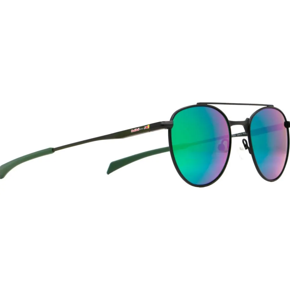 Lunettes Femme|Lunettes Polarisées<Red Bull Spect Lunettes de soleil Redms Panto Matt Black Olive Green Green Mirror Polarized