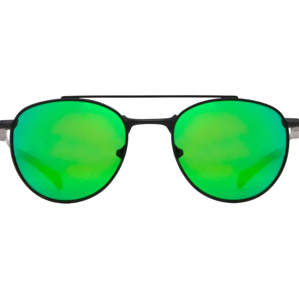 Lunettes Femme|Lunettes Polarisées<Red Bull Spect Lunettes de soleil Redms Panto Matt Black Olive Green Green Mirror Polarized