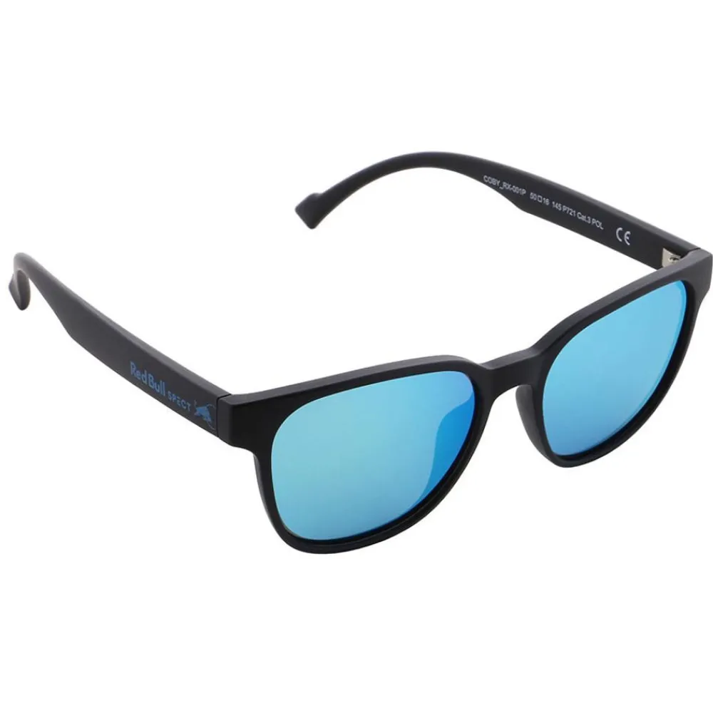 Lunettes Polarisées<Red Bull Spect Lunettes de soleil Coby Matte Black Smoke With Blue Mirror