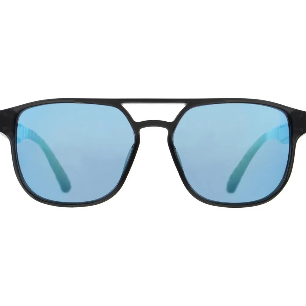 Clearance Lunettes de soleil Elroy Shiny X'Tal Dark Grey Blue Mirror Femme Lunettes Femme