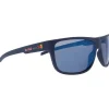 New Lunettes de soleil Loom Matt Blue Smoke Blue Mirror Femme Lunettes Femme|Lunettes Homme
