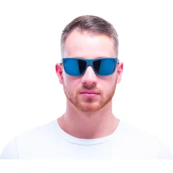 New Lunettes de soleil Loom Matt Blue Smoke Blue Mirror Femme Lunettes Femme|Lunettes Homme