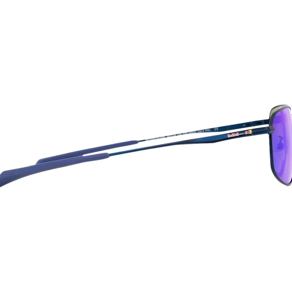 Sale Lunettes de soleil Redms Rectangular Metal Matt Blue Smoke Blue Mirror Polarized Femme Lunettes Femme|Lunettes Polarisées