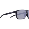 Best Lunettes de soleil Tain Matt Black Smoke Silver Mirror Femme Lunettes Femme