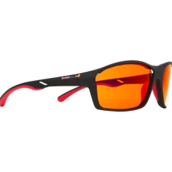 Lunettes Femme<Red Bull Spect Lunettes de soleil Drill Matt Black Orange Red Mirror