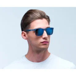 Clearance Lunettes de soleil Leap Matt Dark Blue Smoke Blue Mirror Polarized Femme Lunettes Polarisées|Lunettes Femme