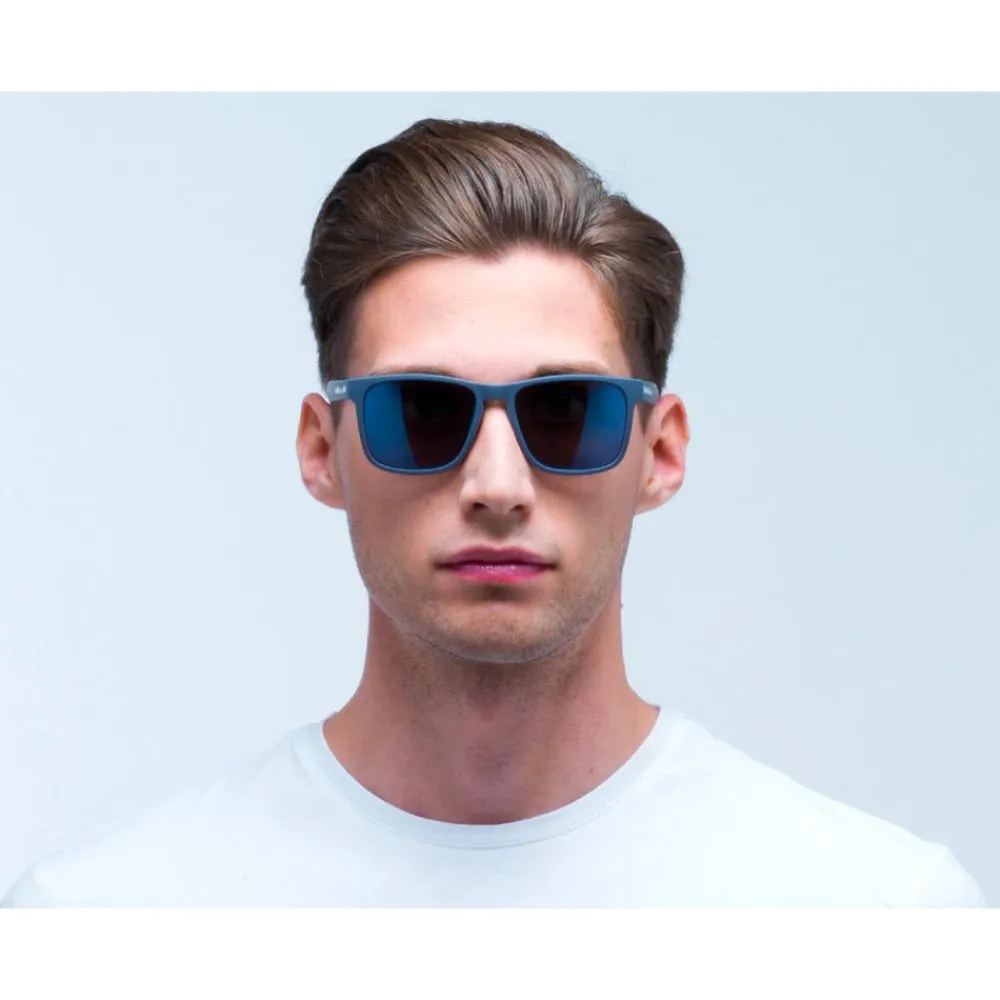 Clearance Lunettes de soleil Leap Matt Dark Blue Smoke Blue Mirror Polarized Femme Lunettes Polarisées|Lunettes Femme