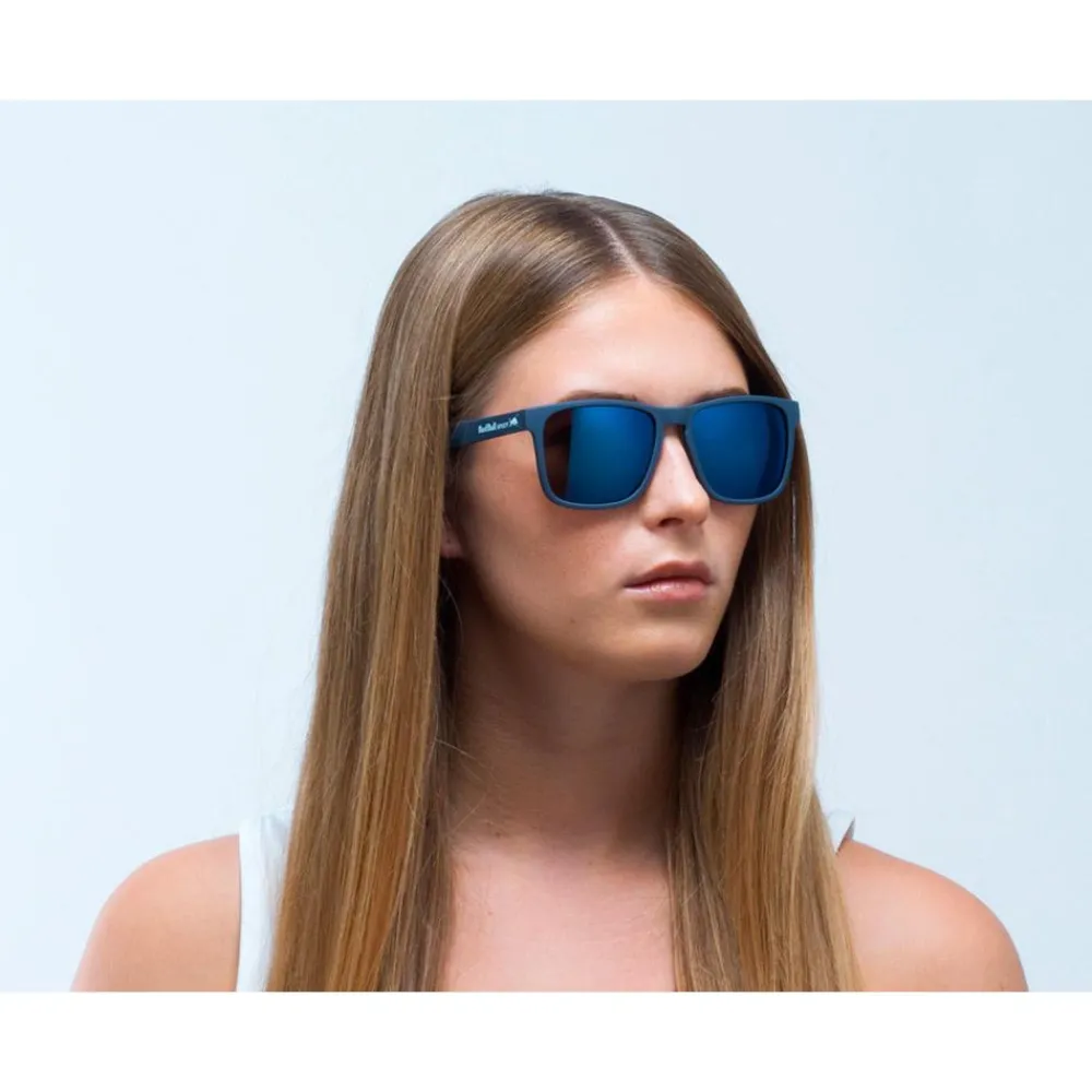 Clearance Lunettes de soleil Leap Matt Dark Blue Smoke Blue Mirror Polarized Femme Lunettes Polarisées|Lunettes Femme