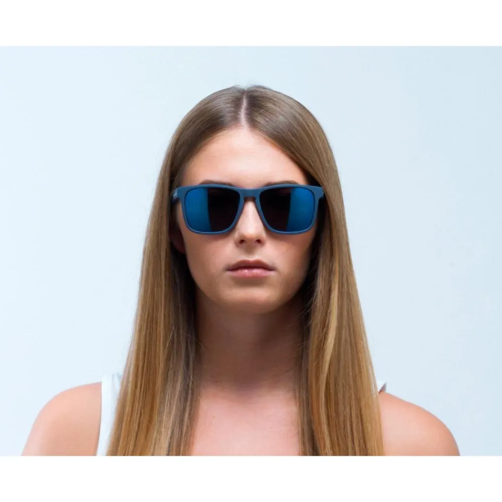 Clearance Lunettes de soleil Leap Matt Dark Blue Smoke Blue Mirror Polarized Femme Lunettes Polarisées|Lunettes Femme