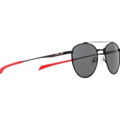 Discount Lunettes de soleil Redms Panto Matt Black Red Smoke Polarized Femme Lunettes Femme|Lunettes Polarisées
