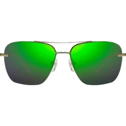 New Lunettes de soleil Air 3 Satin Gunmetal Serilium Dark Green Photochromic Polarized Femme Lunettes Photochromiques|Lunettes Femme