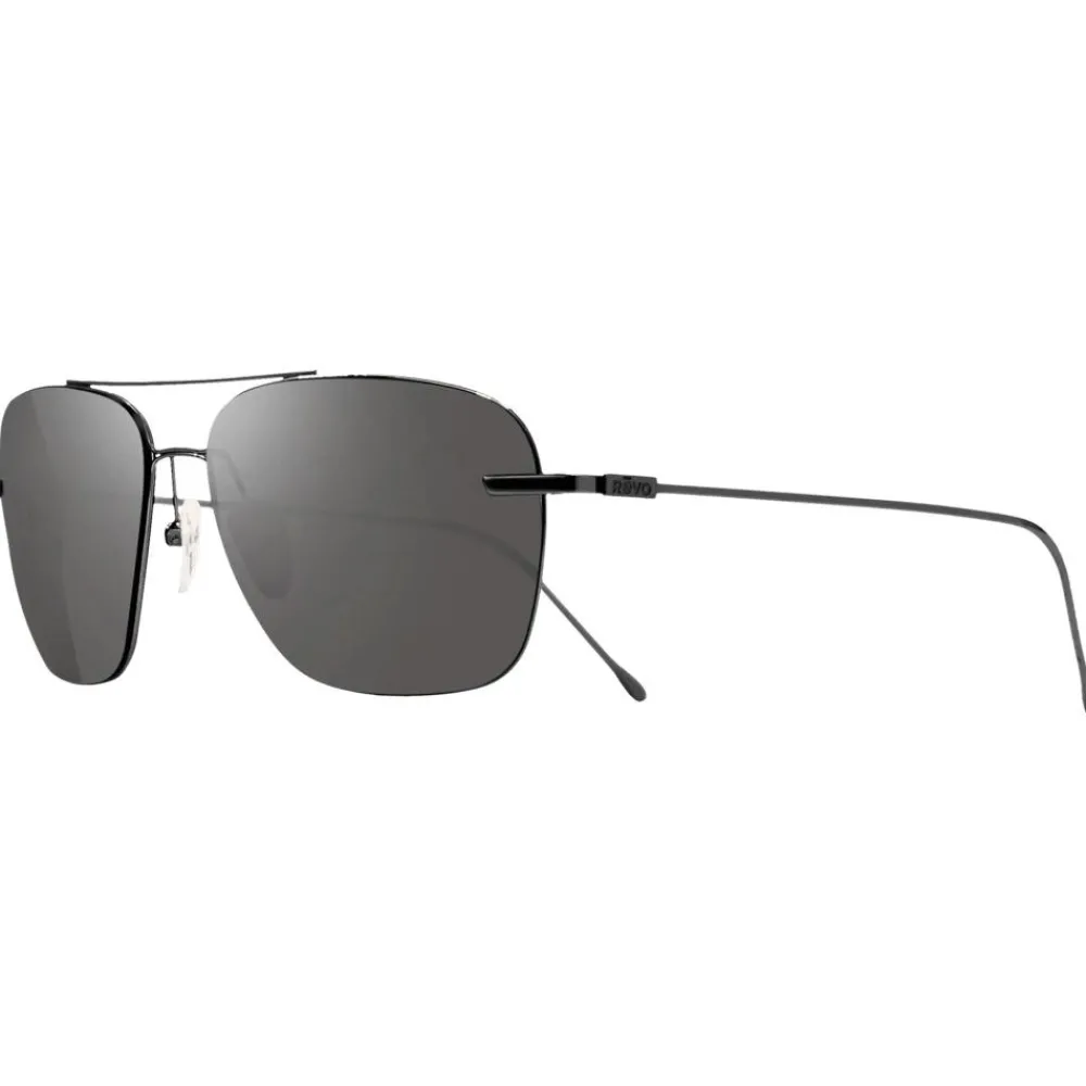 Lunettes Photochromiques|Lunettes Femme<Revo Lunettes de soleil Air 3 Shiny Black Serilium Graphite Photochromic Polarized