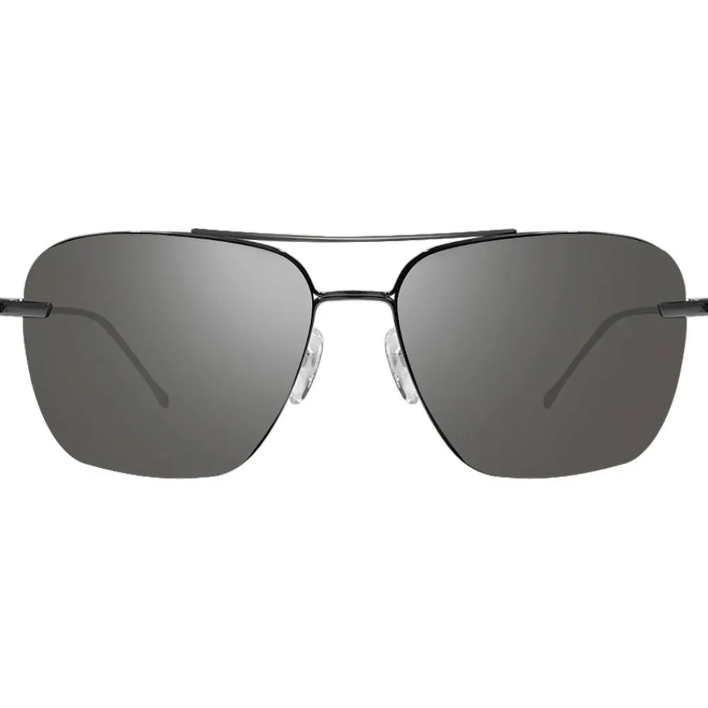 Lunettes Photochromiques|Lunettes Femme<Revo Lunettes de soleil Air 3 Shiny Black Serilium Graphite Photochromic Polarized