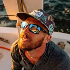 Lunettes Femme|Lunettes Polarisées<Revo Lunettes de soleil Crawler Matte Black Tortoise Serilium Blue Water Polarized