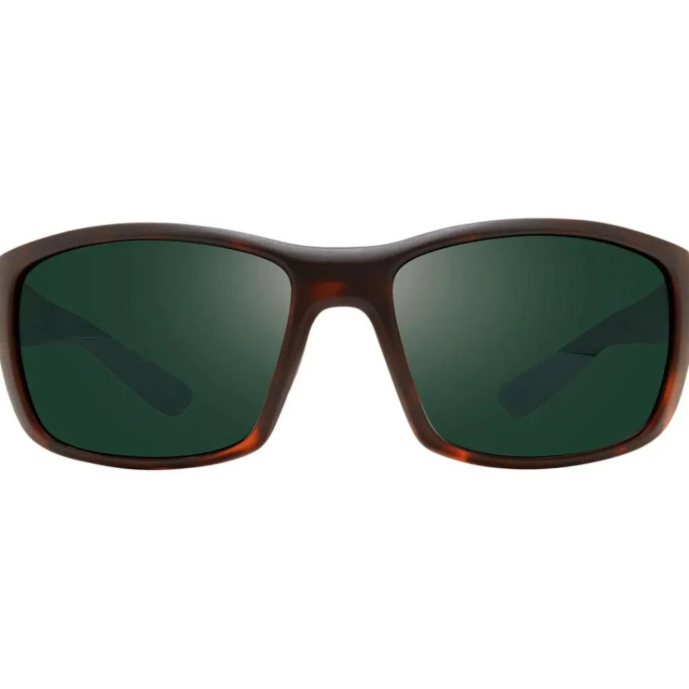 Lunettes Femme|Lunettes Polarisées<Revo Lunettes de soleil Dexter Matte Tortoise Crystal Smoke Green Polarized
