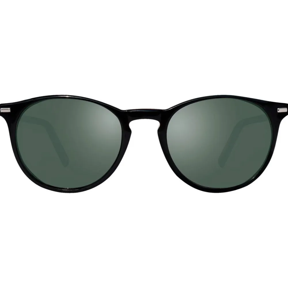 Lunettes de soleil Sierra Black Crystal Smoke Green Polarized Femme Lunettes Femme|Lunettes Polarisées