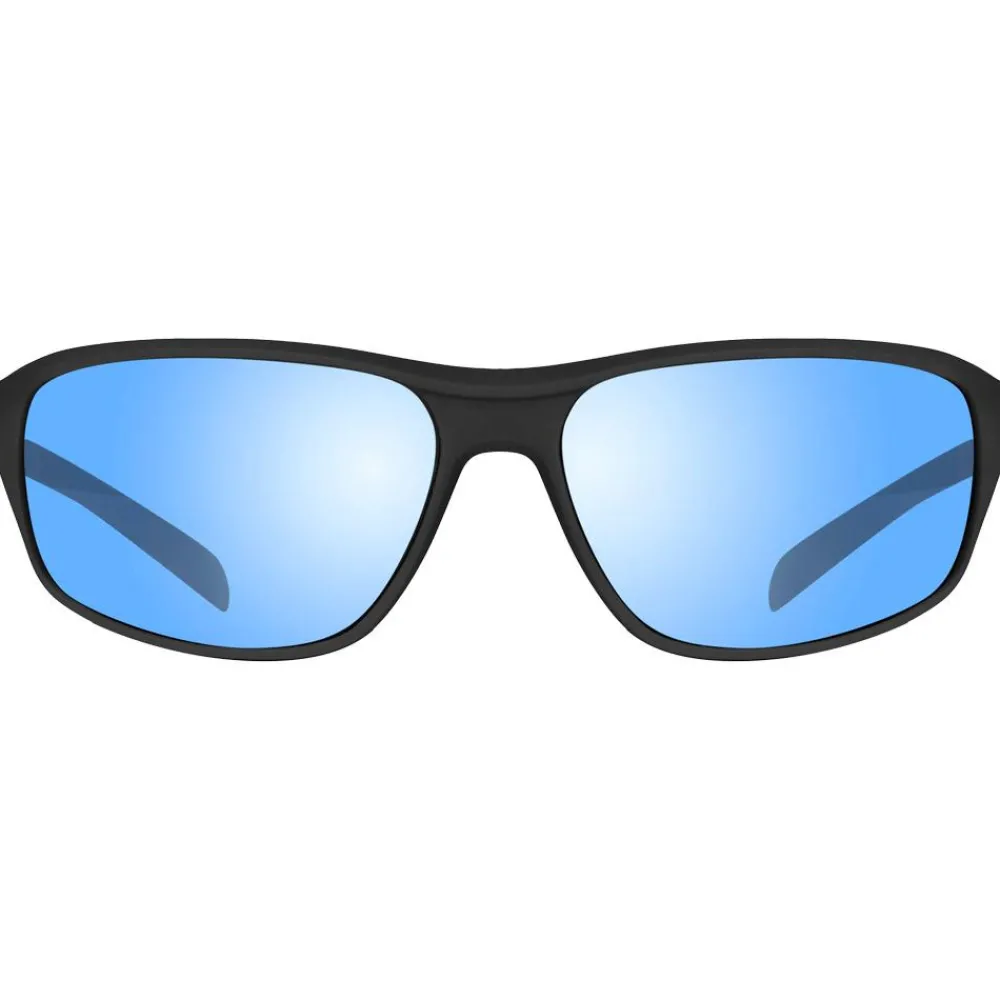 Lunettes Femme|Lunettes Polarisées<Revo Lunettes de soleil Vertex Matte Black Serilium Blue Water Polarized