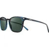 Outlet Lunettes de soleil Watson Blue Horn Crystal Smoke Green Polarized Femme Lunettes Femme|Lunettes Polarisées