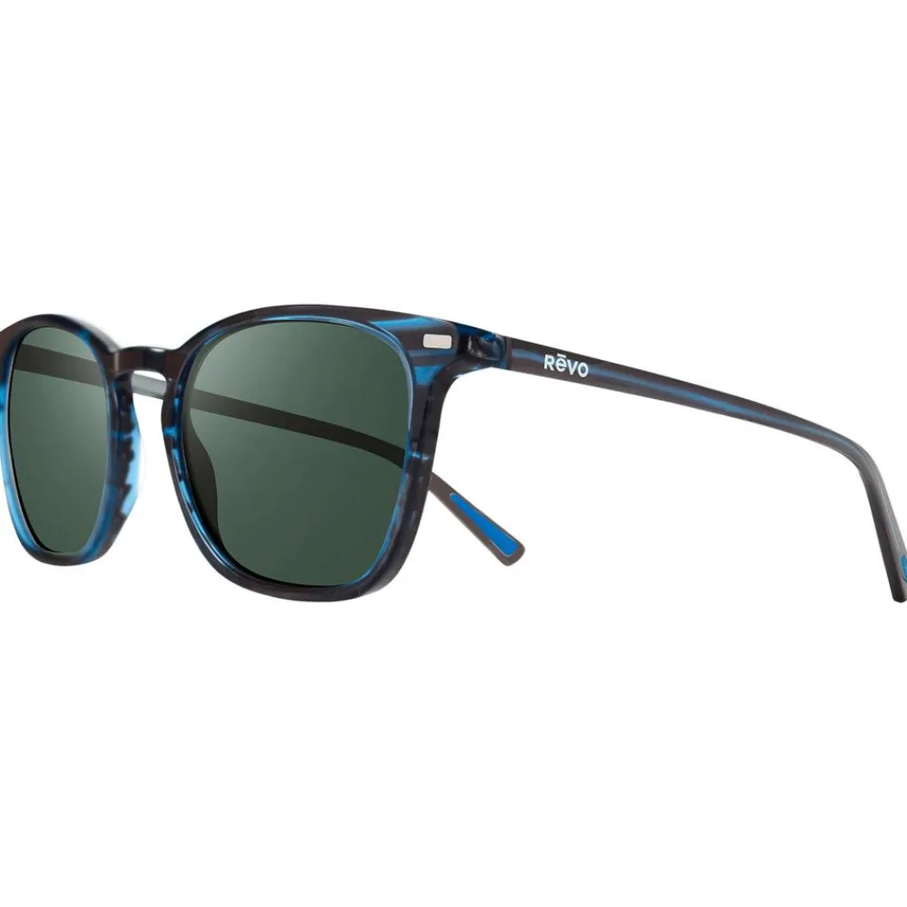 Outlet Lunettes de soleil Watson Blue Horn Crystal Smoke Green Polarized Femme Lunettes Femme|Lunettes Polarisées