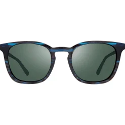 Outlet Lunettes de soleil Watson Blue Horn Crystal Smoke Green Polarized Femme Lunettes Femme|Lunettes Polarisées