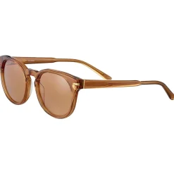 New Lunettes de soleil Havah Crystal Caramel Brown Mineral Polarized Drivers Femme Lunettes Polarisées|Lunettes Photochromiques