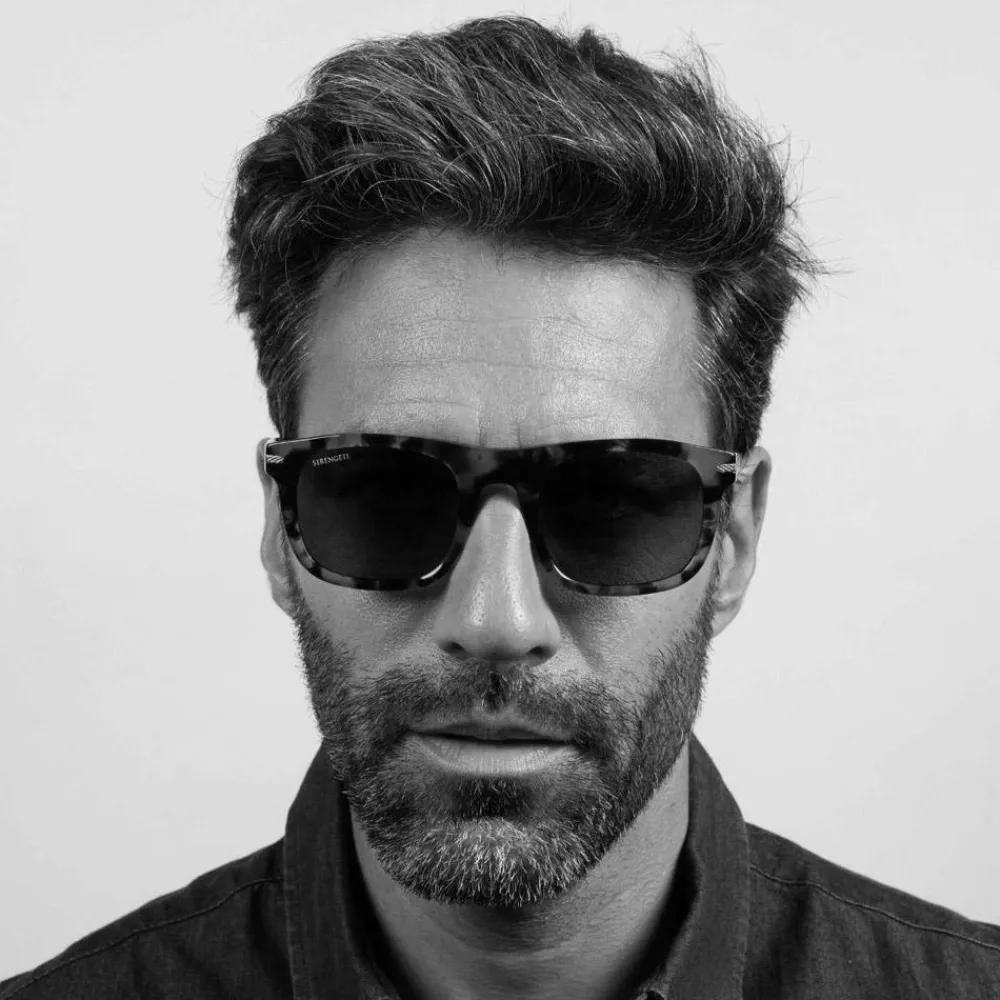 Online Lunettes de soleil Charlton Shiny Black Polarized Smoke Lunettes Photochromiques|Lunettes Polarisées