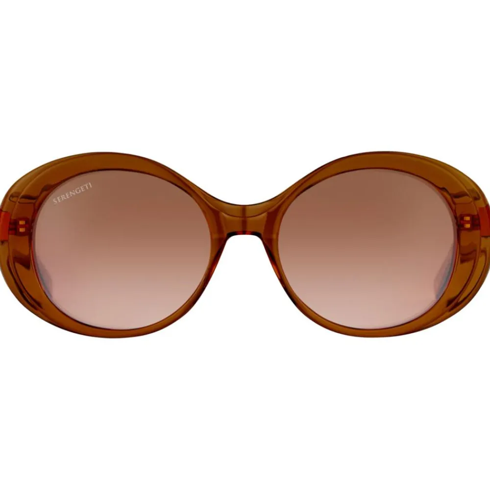 Lunettes Photochromiques|Lunettes Femme<Serengeti Lunettes de soleil Bacall Shiny Crystal Caramel Brown Drivers Gradient