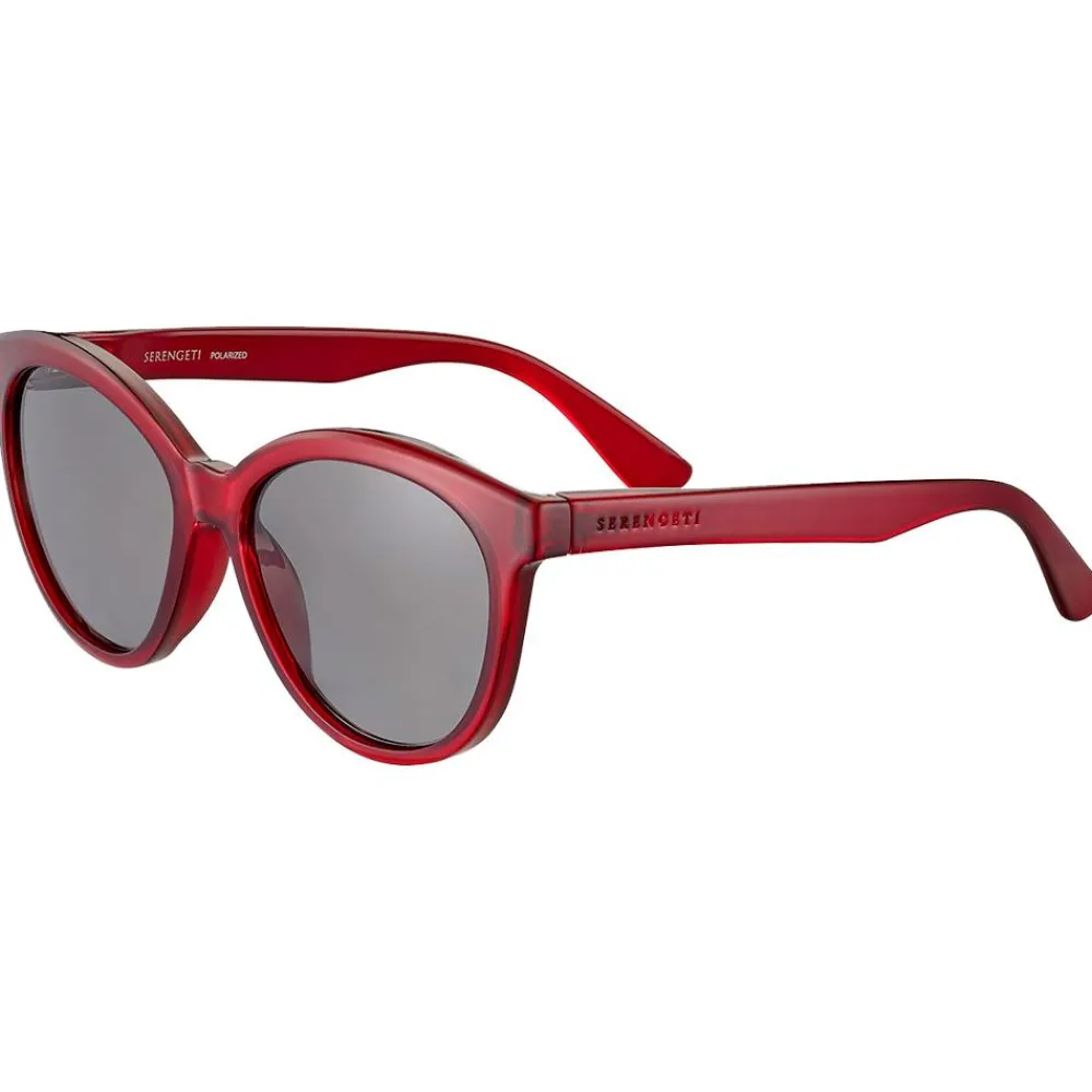 Online Lunettes de soleil Endee Shiny Milky Red Saturn Polarized Smoke Femme Lunettes Photochromiques|Lunettes Femme