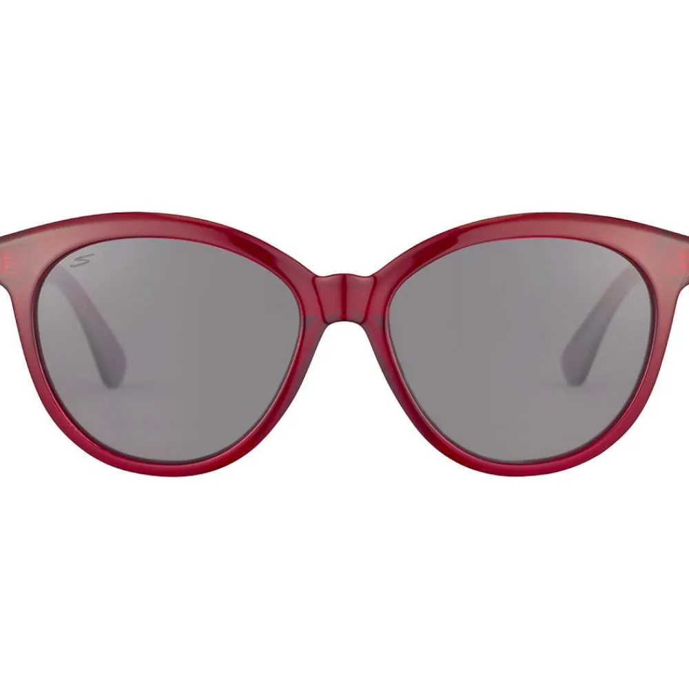 Online Lunettes de soleil Endee Shiny Milky Red Saturn Polarized Smoke Femme Lunettes Photochromiques|Lunettes Femme