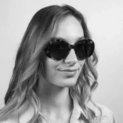Best Lunettes de soleil Bacall Shiny Black Transparent Layer Polarized 555nm Femme Lunettes Photochromiques|Lunettes Femme