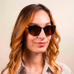 Outlet Lunettes de soleil Jodie Shiny Black Light Gold Drivers Femme Lunettes Photochromiques|Lunettes Femme