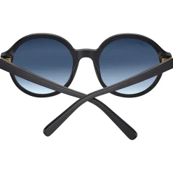 Hot Lunettes de soleil Joan Matte Black Mineral Polarized Blue Gradient Femme Lunettes Photochromiques|Lunettes Femme