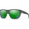 Lunettes Polarisées|Lunettes Femme<Smith Lunettes de soleil Barra Matte Cement Chromapop Polarized Green Mirror