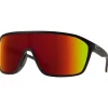 Lunettes de soleil Boomtown Matte Black Chromapop Red Mirror Femme Lunettes Femme