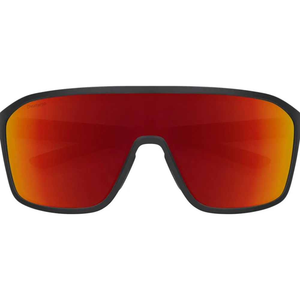 Lunettes de soleil Boomtown Matte Black Chromapop Red Mirror Femme Lunettes Femme