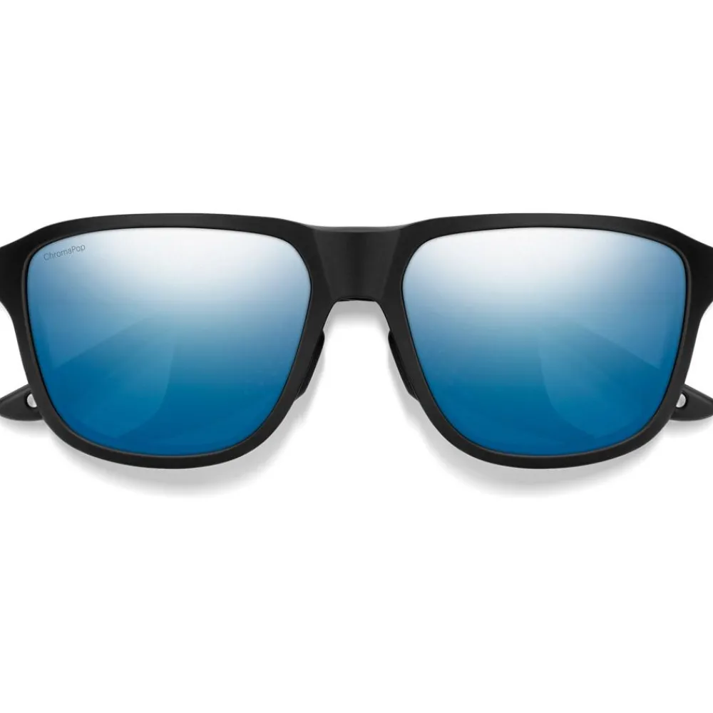 Hot Lunettes de soleil Embark Matte Black Chromapop Polarized Blue Mirror Femme Lunettes Femme|Lunettes Polarisées