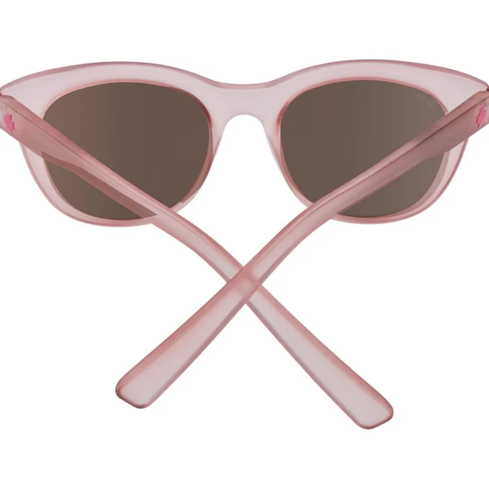 Lunettes Femme<Spy Lunettes de soleil Boundless Matte Translucent Rose Bronze Rose Quartz Spectra Mirror