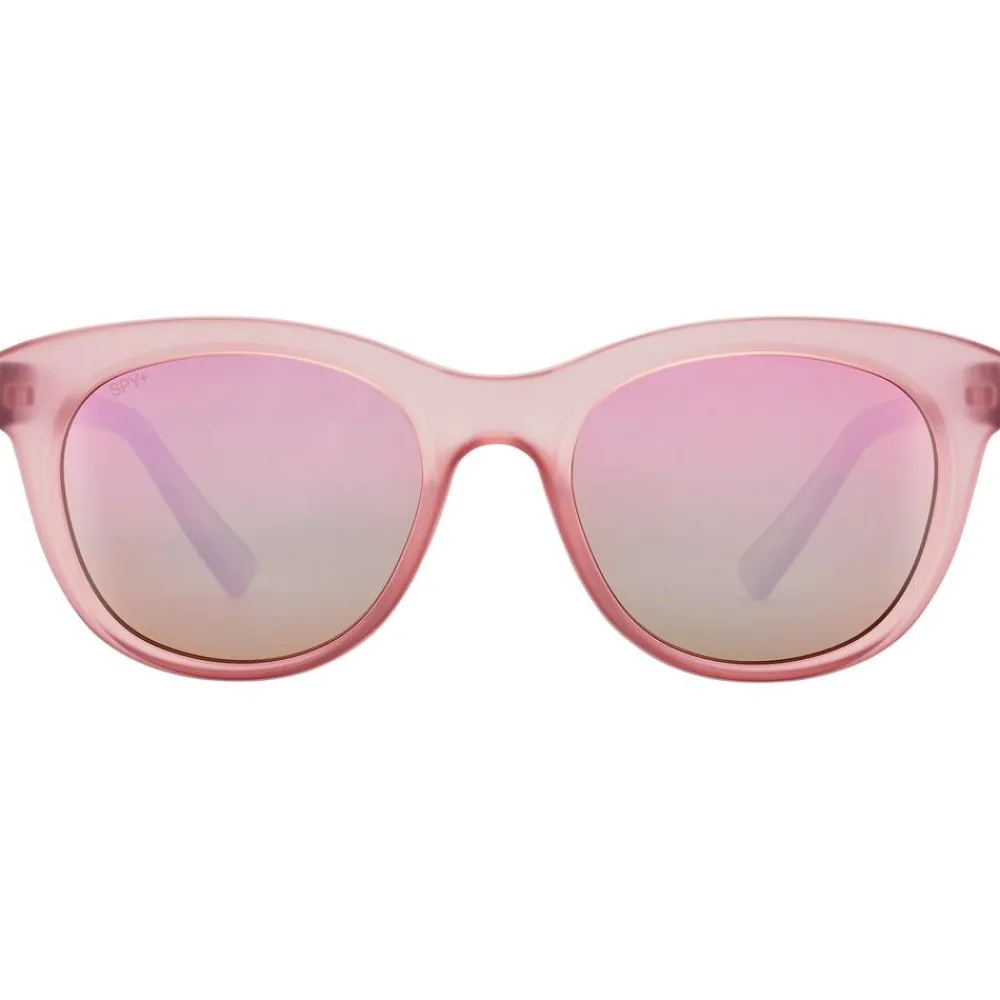 Lunettes Femme<Spy Lunettes de soleil Boundless Matte Translucent Rose Bronze Rose Quartz Spectra Mirror