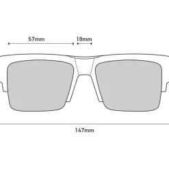 Clearance Lunettes de soleil Cyrus 50/50 Black Happy Gray Green Femme Lunettes Femme