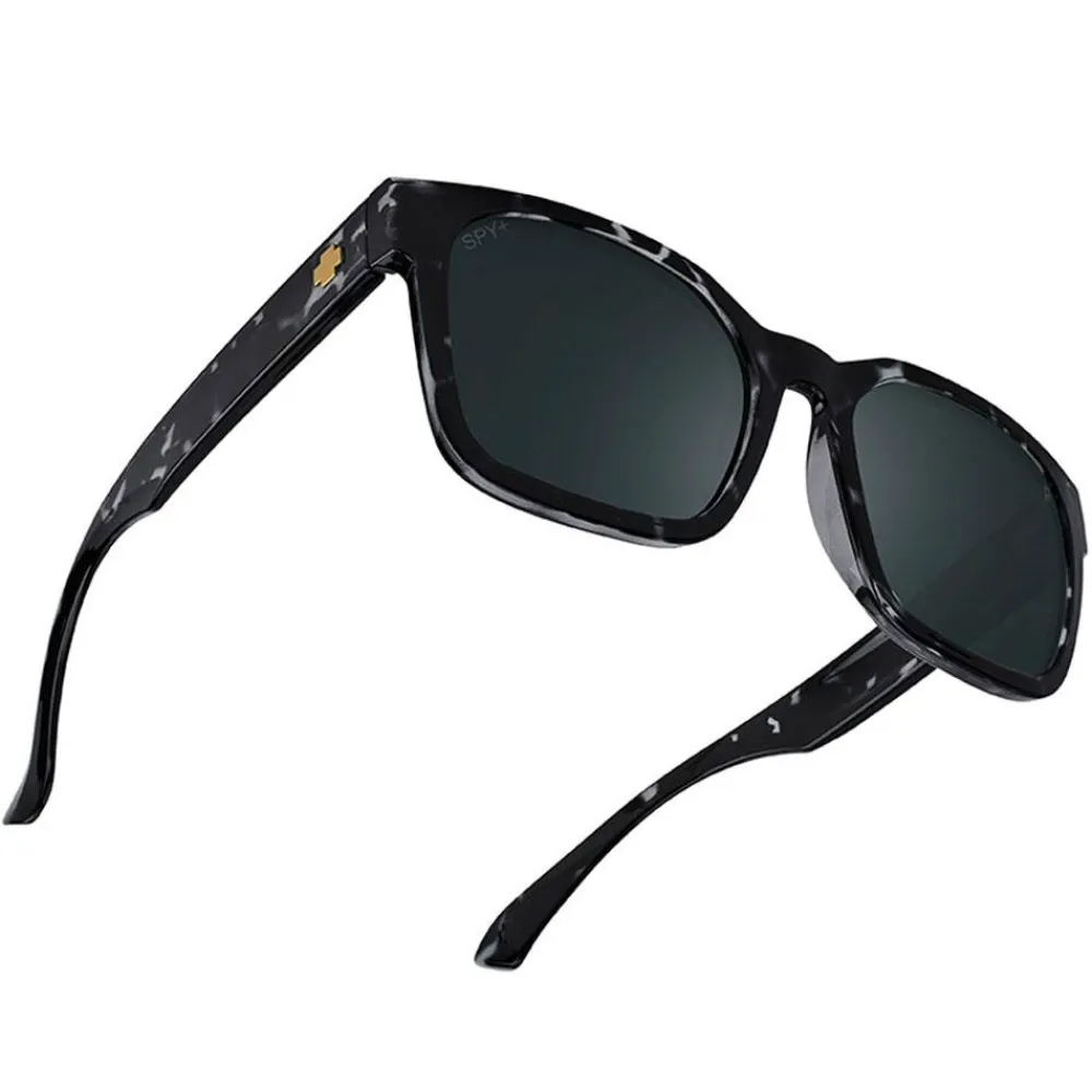 Online Lunettes de soleil Dessa Black Marble Tort Happy Gray Green Black Mirror Femme Lunettes Femme