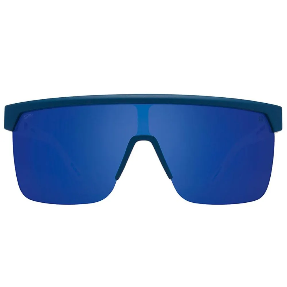 Lunettes Femme<Spy Lunettes de soleil Flynn 50/50 Matte Blue Matte White Happy Gray Green Blue Mirror