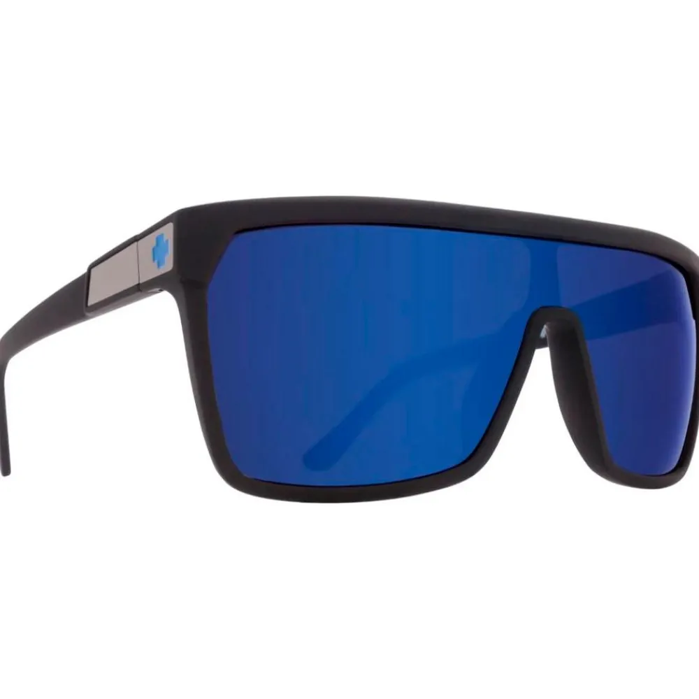 Hot Lunettes de soleil Flynn Soft Matte Black Happy Bronze Dark Blue Mirror Femme Lunettes Femme