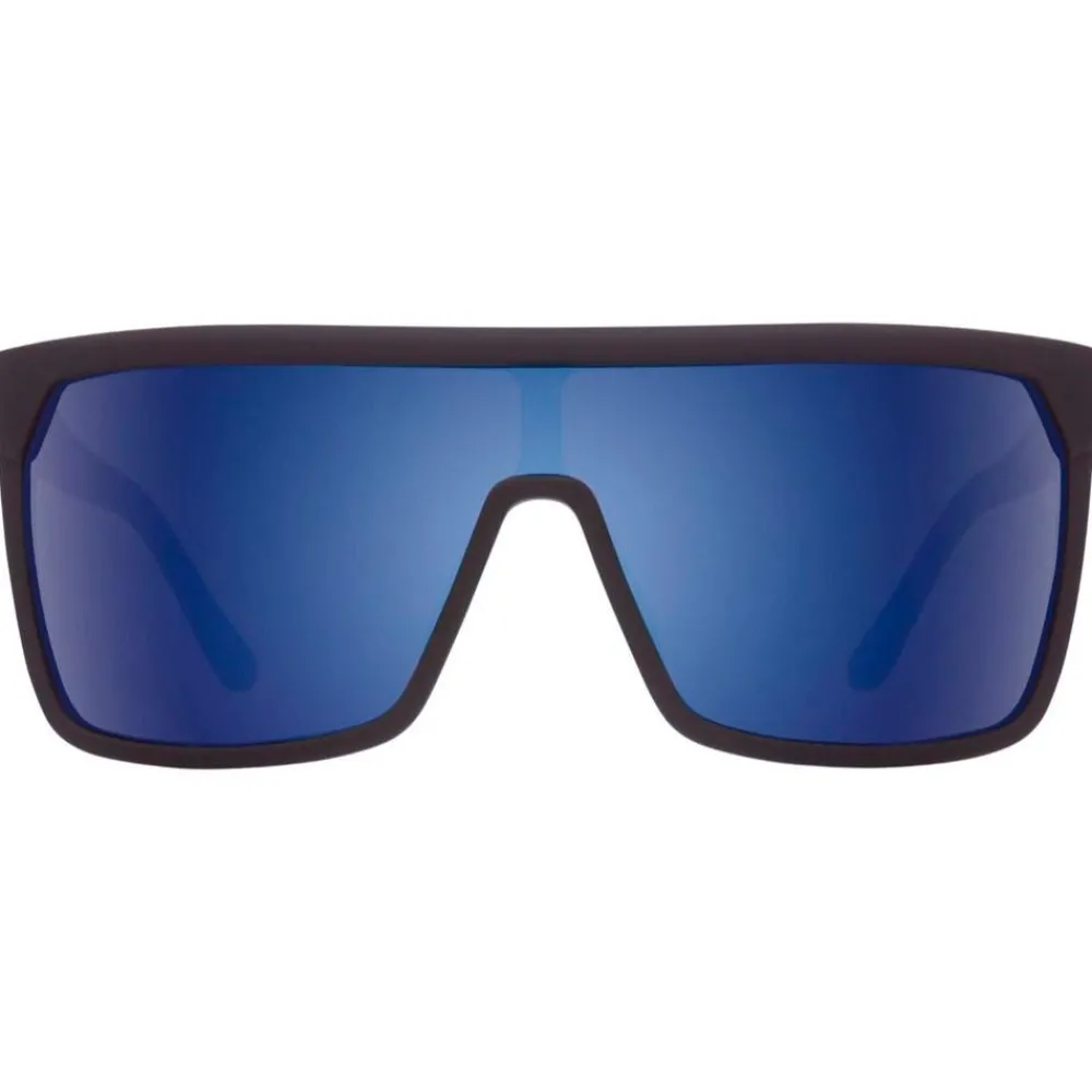 Hot Lunettes de soleil Flynn Soft Matte Black Happy Bronze Dark Blue Mirror Femme Lunettes Femme