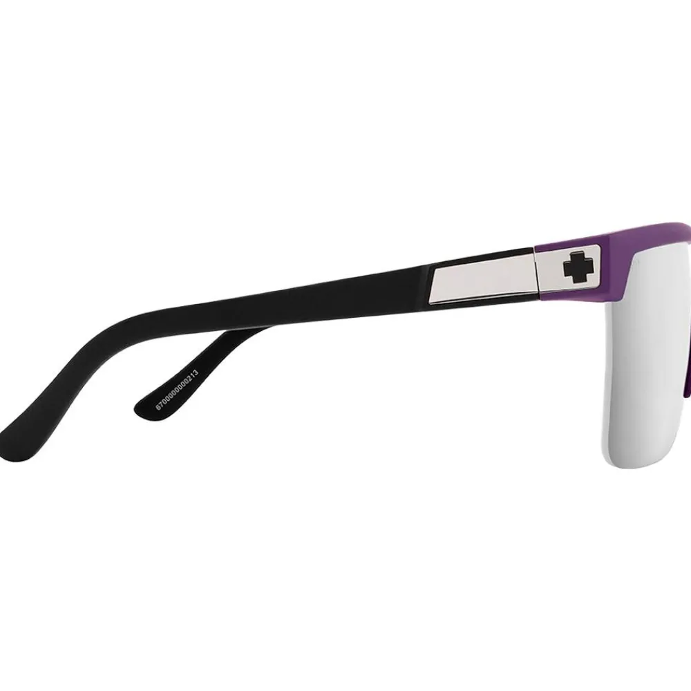 Hot Lunettes de soleil Flynn 50/50 Matte Purple Matte Black Happy Bronze Platinum Mirror Femme Lunettes Femme