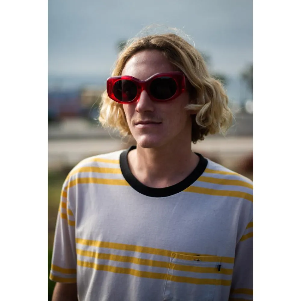Clearance Lunettes de soleil Hangout Translucent Watermelon Gray Femme Lunettes Femme