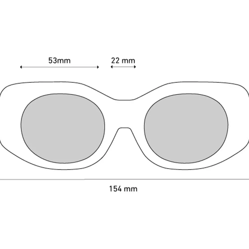 Clearance Lunettes de soleil Hangout Translucent Watermelon Gray Femme Lunettes Femme