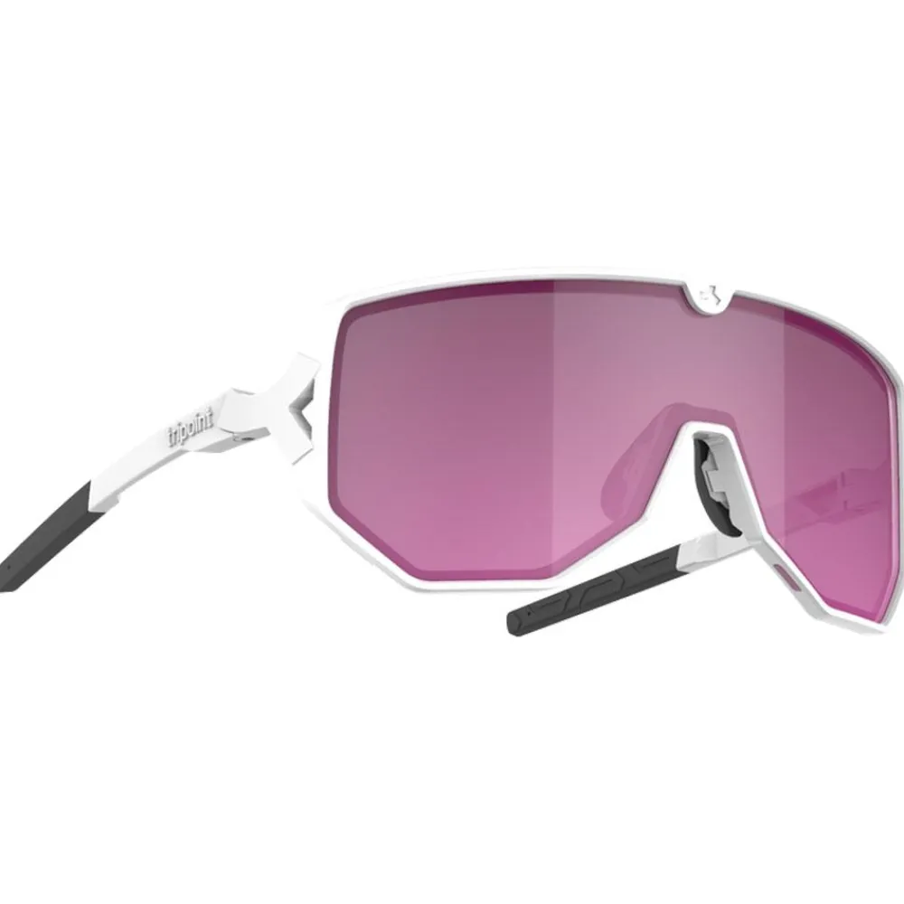 Lunettes de soleil Reschen Matt White Purple Femme Lunettes Femme