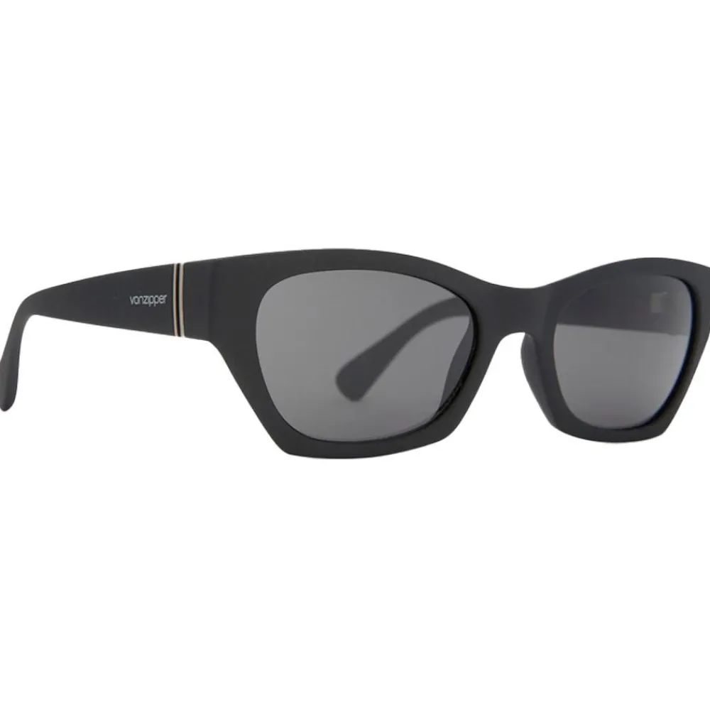 Lunettes Femme<Von Zipper Lunettes de soleil Stray Black Gloss Grey
