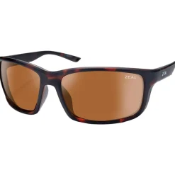 Lunettes Femme|Lunettes Polarisées<Zeal Lunettes de soleil Confluence Matte Brown Havana Ellume Polarized Copper